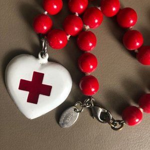 Eldorado Club Nurse Pin-Up Beaded Necklace